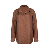 The Aura Long Sleeve Shirt - Midnight Bronze